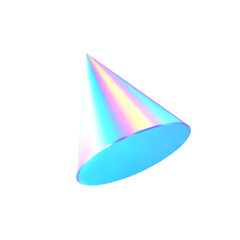 3d geometric shape . Hologram cinus figure isolated background.Vector realistic illustration.