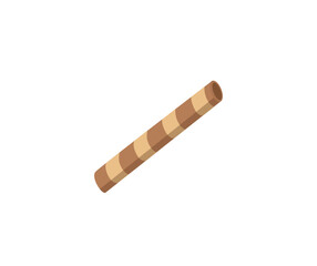 Concept Ice-cream decorations candy tube. The illustration is a flat, vector, cartoon-style design of a candy tube used for decorating ice cream. Vector illustration.
