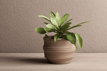 Fototapeta premium plant in a flowerpot. Generative ai