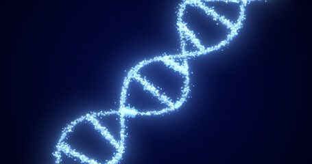 Abstract blue glowing energy spiral dna scientific futuristic high tech background