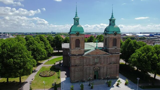 Church in town Landskrona Sweden