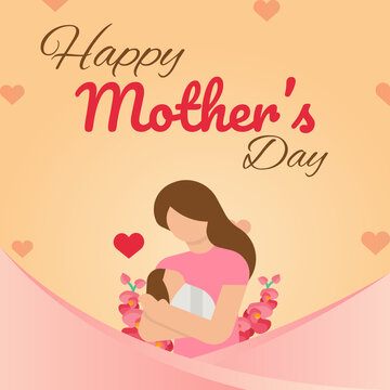beautiful happy Mother's day design post & cards 