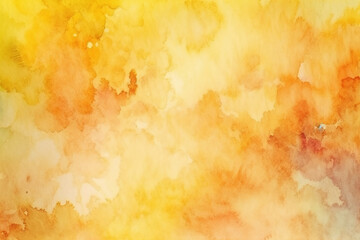 Yellow watercolor abstract background