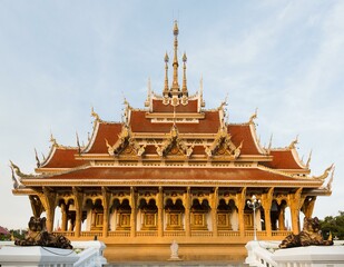Fototapeta na wymiar Saint Bot of Wat Pa Saeng Arun, Khon Kaen, Isan, Thailand, Asia