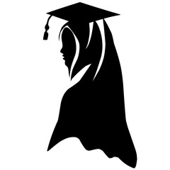 Graduation Hijab Woman Icon 