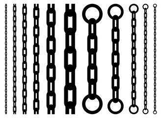 Plakat Chain vector design illustration isolated on white background