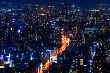 Fototapeta na wymiar 大阪市の夜景