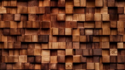 Wooden blocks, wallpaper, Generative AI