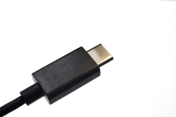 black usbc cable white background normed charging