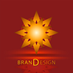 Abstract star logo icon design template elements