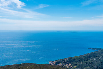 Coastline of Elba island in springtime