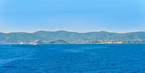 Coastline of Elba island in springtime