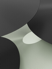 Elegant modern coral and black circle disk background