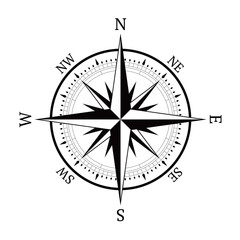 old style compass design, vector illustration