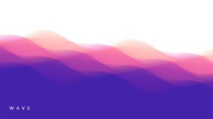 Abstract ocean seascape. Sea surface. Realistic landscape with waves. Nature background. Cover design template. 3d vector illustration for banner, flyer, poster or brochure.