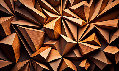 3d, wood, geometric