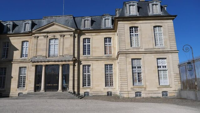 Champs-sur-Marne, February 27th, 2023: The facade of the castle of Champs.