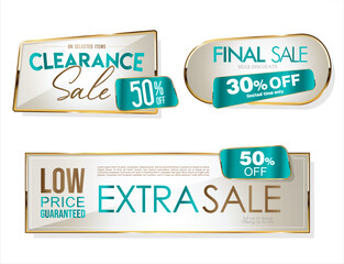 Super sale golden retro badges and labels collection 