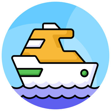 recommend clip art: Motor yacht vector design, boat for sea traveling icon, luxury ship for trip or party in the ocean