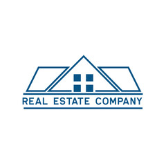Real estate logo isolated on white background. vector illustration