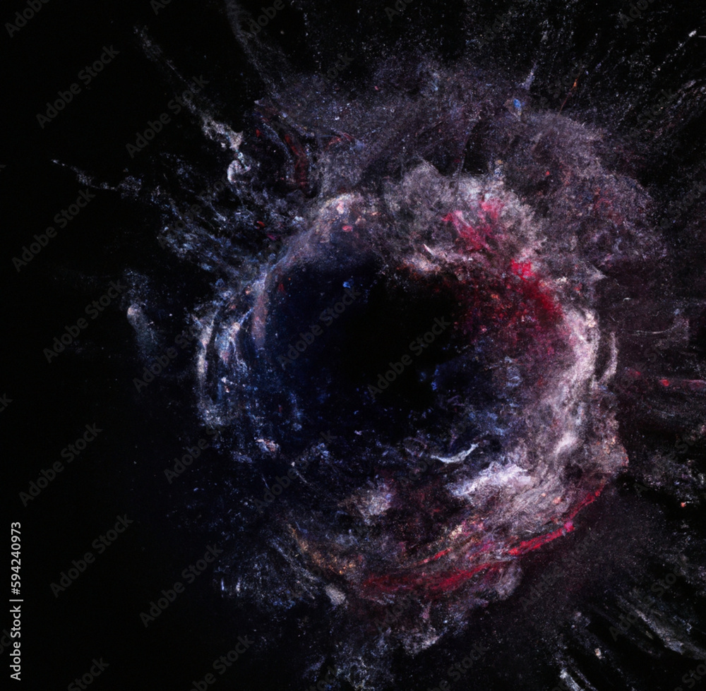 Wall mural space galaxy background - splash of colors - colorful background - generative ai