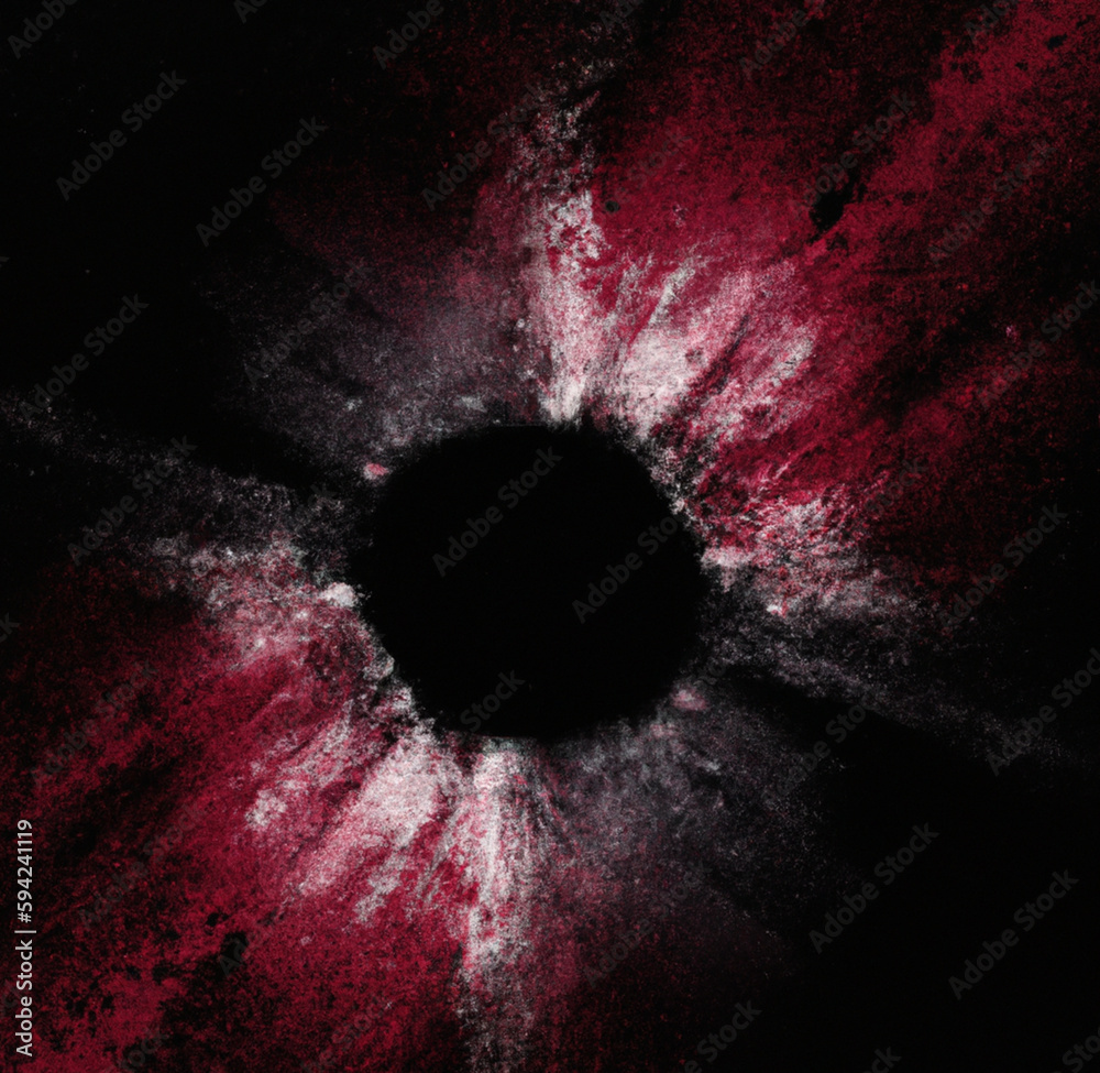 Wall mural eye in the dark - splash of colors - colorful background - generative ai