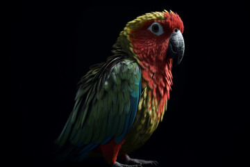 Fototapeta premium black and yellow macaw