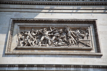 Paris, detail Arc de Triomphe 