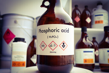 Phosphoric acid, Hazardous chemicals and symbols on containers