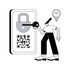 Business growth abstract concept vector illustration.