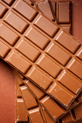 Close up of chocolate bars