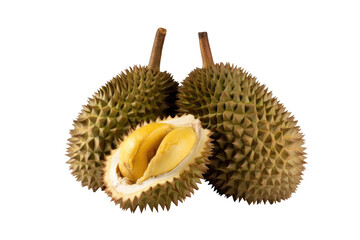 Obraz premium Durian isolated on transparent background. Generative Ai