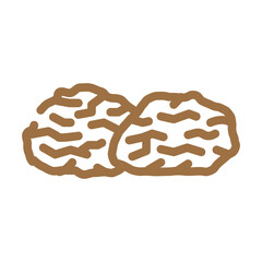 prunes dried fruit color icon vector illustration