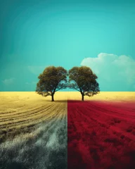 Zelfklevend Fotobehang colorful landscape © Supark