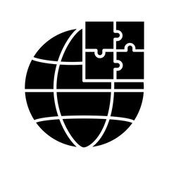 Global problem-solving, International cooperation, Cultural understanding, Geostrategy, Worldwide collaboration, Sustainable development goals, Diversity and inclusion, Global citizenship vector icon.