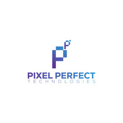 Pixel tech company logo for your business or brand Identy