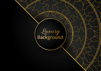 Luxury ornamental mandala design background in gold color vector. Vector islamic background
