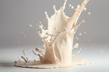 Milk splash. Generative AI