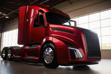 Autonomous truck in which the Intelligent Driving Experience system. Generative AI