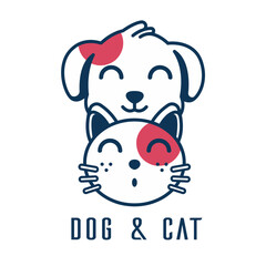free dog and cat cute cartoon illustration