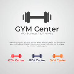 Fitness GYM Center Logo Design Template