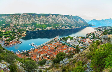 Fototapeta na wymiar bay of kotor in montenegro