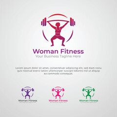 Fitness Logo With Athletic Brand Company Logo Design Template