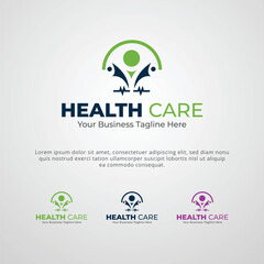 Health Care Logo Design Template