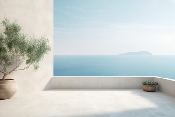 Generative Art of Mediterranean Inspired Background, Minimal Boho Aesthetics,  12000W x 8000H Pixels JPG image at 300DPI