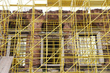 Restoration of a medieval palace. The Byzantine work in Istanbul is being restored again.