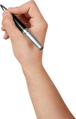 Human hand with classic pen