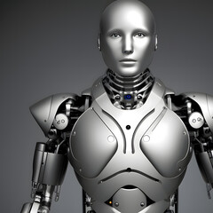 Der 1. reale Kybernetikcyborg. ai generierte Hochtechnologie