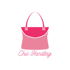 Handbag logo on white background. vector illustration