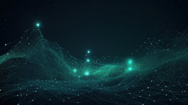 Communication mesh background. Generative  AI 